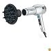 Revlon RV544 1875 Watt Tourmaline Ionic Lightweight Dryer, Silver/Black