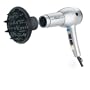 Revlon RV544 1875 Watt Tourmaline Ionic Lightweight Dryer, Silver/Black