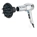 Revlon RV544 1875 Watt Tourmaline Ionic Lightweight Dryer, Silver/Black