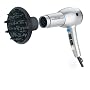 Revlon RV544 1875 Watt Tourmaline Ionic Lightweight Dryer, Silver/Black