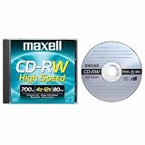 Maxell CD-RW Rewritable Media 700MB High Speed 4x-12x