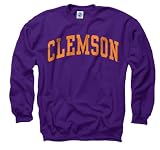 Clemson Tigers Purple Arch Crewneck Sweatshirt