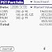 PST xl -- Personal Stock Tracker