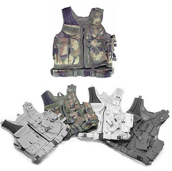 UTG Airsoft Deluxe Tactical Vest (Woodland Camo)