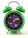 Green Space Invader Alarm Clock
