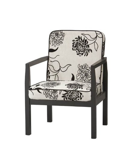 black and white floral pattern. White Floral Pattern Black