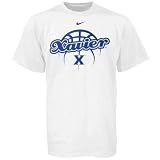 Nike Xavier Musketeers White Basketball T-shirt