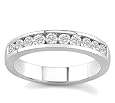 10k White Gold or Yellow Gold Channel-Set Diamond Band (H/I2-I3, 1/2 ct. tw.)