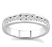 14k White Gold or Yellow Gold Channel-Set Diamond Band (H/I1, 1/2 ct. tw.)