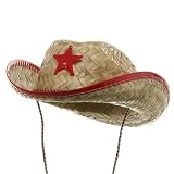 Raffia Straw Cowboy Hat-Natural
