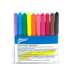 Ateco Marker Style Food Color Kit Pack of 10 Food Markers