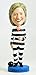 Hillary Clinton Striped Pantsuit Bobblehead