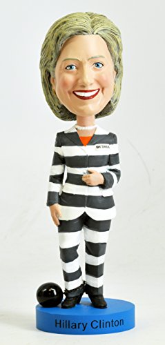 Hillary Clinton Striped Pantsuit Bobblehead