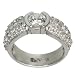 Modern Half Bezel Engagement Ring With GIA Certified J VS1 1.20ct Center