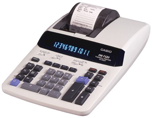 Casio DR-T120 Thermal Printing Calculator with 12-Digit Display