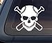 Skull w/ Baseball Bat Car Decal / Sticker