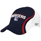 Reebok New York Rangers Navy Blue Colorblock Structured Adjustable Hat