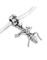 Sterling Silver Insect Ant Dangle Bead Charm