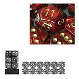 Eigenschaften Chessex 27614 / Chessex 27614 - Würfelset Scarab scarlet/gold, 12 6-seitige Würfel (16mm)
