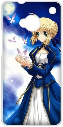 MeowStore Japanese Cartoon Fate / Stay Night Saber Sexy Girl Midnight Butterfly HTC ONE M7 Case Cover Phone Case Shells White
