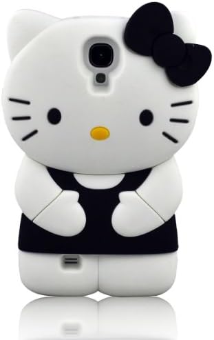 I Need's 3d Cute Soft Silicone Gel Hello Kitty Case Cover Protector Skin for Samsung Galaxy S4 SIV I9500 + 3d Hello Kitty Stylus Pen (BLACK)