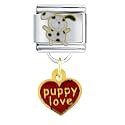 Puppy Love Animals Heart Italian Charms Bracelet Link