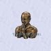 Hindu yogi statue bust home garden sculpture yoga tibet (Digital Angel Decor)