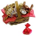Bone & Chew Sampler Gift Basket - Holiday Theme - Sml/Med Dog