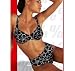 Sports : B&uuml;gel BIKINI SCHWARZ-weiss mit Bl&uuml;tendruck Cup B