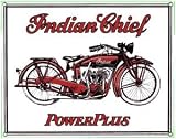 Ande Rooney Indian Motorcycle Powerplus 1934 Reproduction Sign