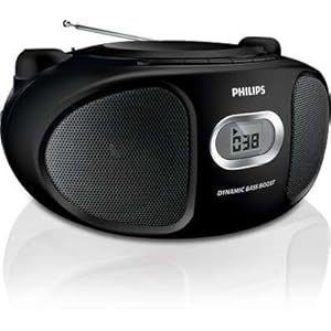 Philips AZ102B/05 Portable CD Player with AM/FM Radio - Black Philips AZ102B/05 Portable CD Player with AM/FM Radio - Black