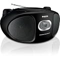 Philips AZ102B/05 Portable CD Player with AM/FM Radio - Black