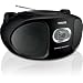 Philips AZ102B/05 Portable CD Player with AM/FM Radio - Black