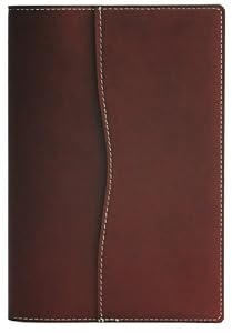 Hidden Pocket Refillable Leather Journal, Ruled Pages, 5x7", Brown