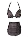 Surenow Women Vintage 50s top bottom High Waist Bohemia Tribal Halter Bikini Swimsuit
