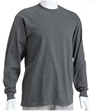  : Russell Athletic Men's Basic Cotton Long Sleeve T-Shirt, Graphite, Small