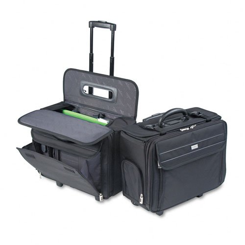 SOLO : Rolling Laptop Catalog Case - Ballistic Poly - 18-3 4 x 9 x 15-1 2 - Black -:- Sold as 2 Packs of - 1 - - Total of 2 Each