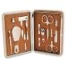 Bey-berk International 10pc Travel Manicure Set, Tan Leather Case #Bb586tan