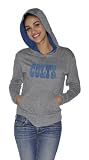 NFL Women's Indianapolis Colts Tried and True Hoody (Heather Grey, Medium)