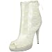 Martinez Valero Women's Olive Open-Toe Ankle Boot,Ivory,8.5 M US