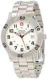 Wenger Swiss Military Mens 62970 Grenadier Brushed Stainless-Steel Analog Watch and Swiss Army Knife Gift Set
