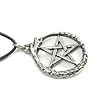 Oroborus the Snake Pewter Pendant on Cord Necklace, The Wiccan Collection