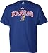 Kansas Jayhawks Royal Short Sleeve Adidas In Play T-ShirtX-Large