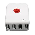 Lovemytime EM090729296 Adattatore Caricabatteria per iPod (4 porte USB)