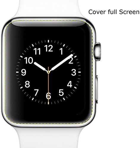 2x Flexible Screen Protector for for Apple Watch (42mm),PC Castle® Full Screen Coverage,High Quality99% HD Clarity,Accurate and Responsive Touchscreen