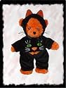 Black Cat Costume Outfit fits Webkinz L'il Kinz, Ty Beanie Babies, Fluff Factory and Teenies Teddies