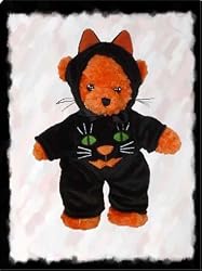 Black Cat Costume Outfit fits Webkinz L'il Kinz, Ty Beanie Babies, Fluff Factory and Teenies Teddies