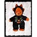 Black Cat Costume Outfit fits Webkinz L'il Kinz, Ty Beanie Babies, Fluff Factory and Teenies Teddies
