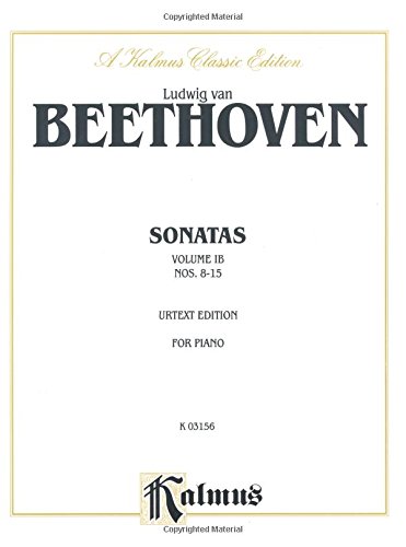 Sonatas (Urtext), Vol 1B: Nos. 8-15 (Kalmus Edition)
