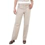 AGB Women's Stripe Pant With Belted Detailed Waistband,Neutral Plaid,12